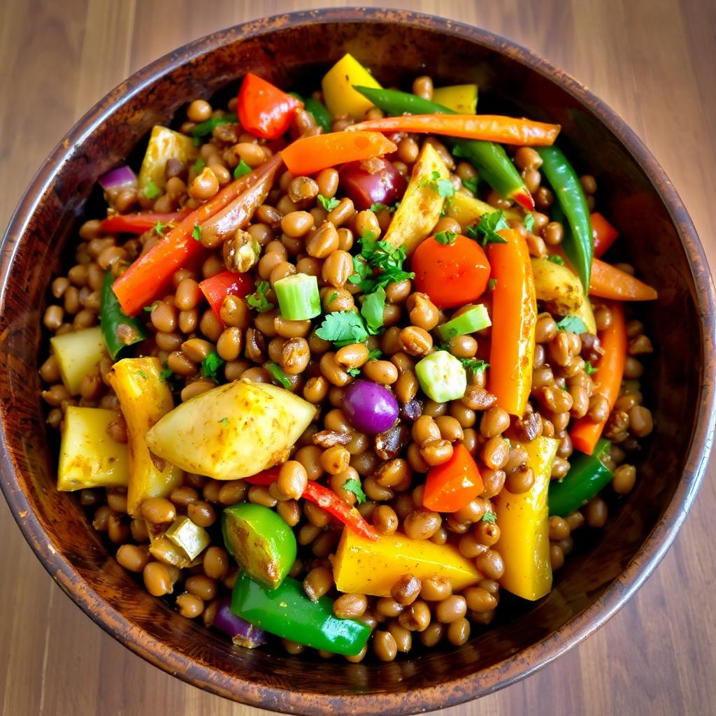 Lentil Stir-Fry
