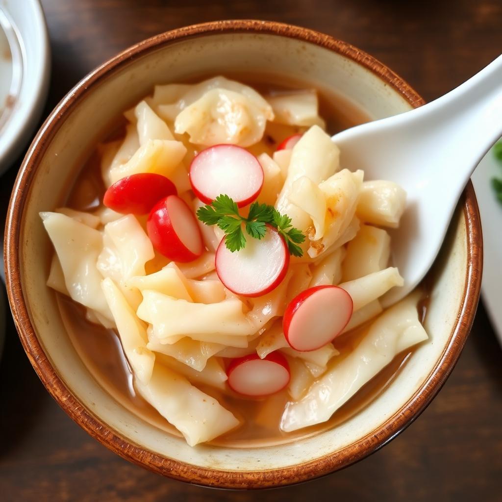 White Kimchi (Fermented Cabbage)