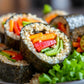 Vegetable Kimbap (Korean Seaweed Rice Rolls)