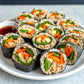 Vegetable Kimbap (Korean Seaweed Rice Rolls)